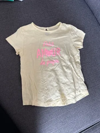 T-shirt manches courtes,bébé fille, 24 mois