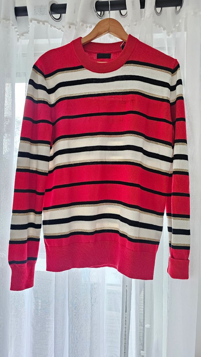 Pull Esprit taille 38 M rayé neuf