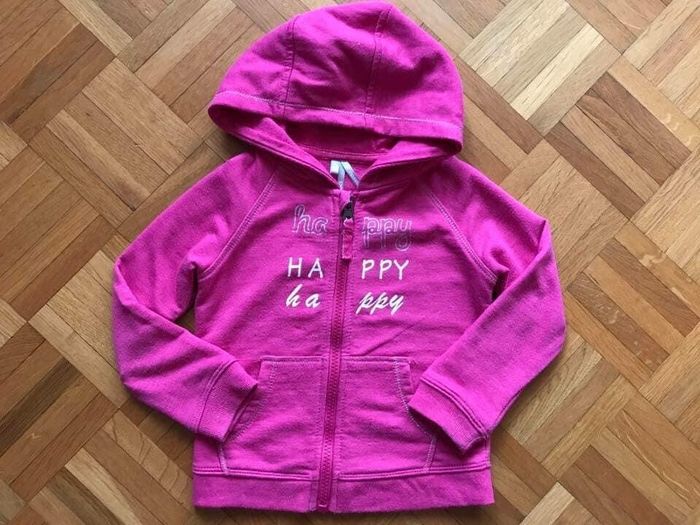 Sweat à capuche fille Orchestra 4 ans rose