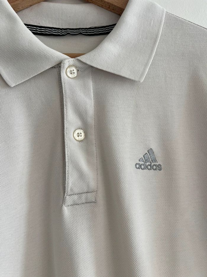 Polo de sport Adidas vintage taille L couleur blanc. - photo numéro 7