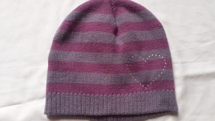 Lot bonnet et gants mauve - photo numéro 2