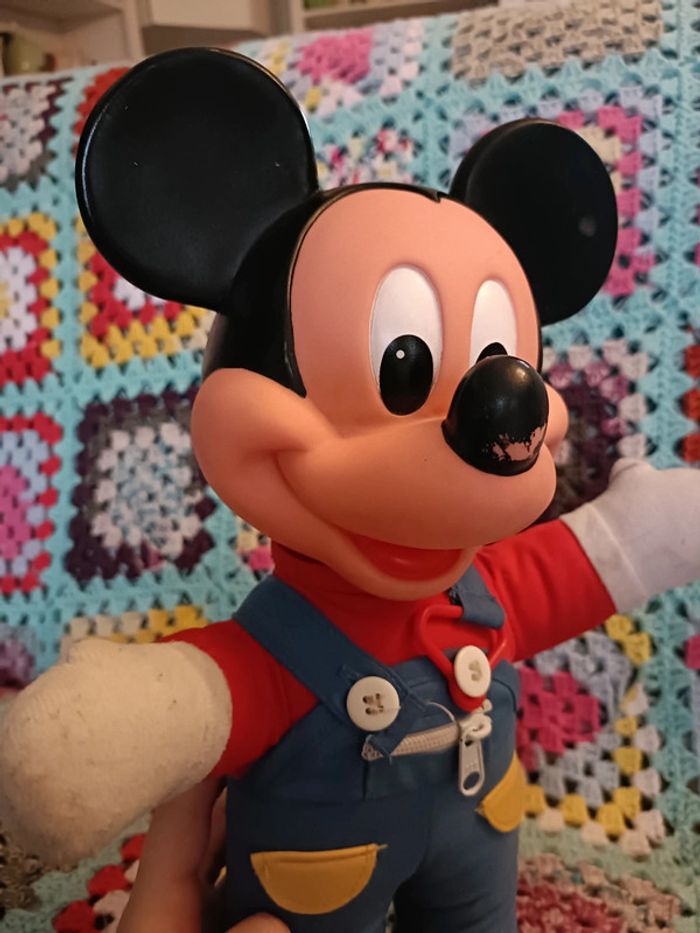 Poupée peluche Mickey vintage - photo numéro 2