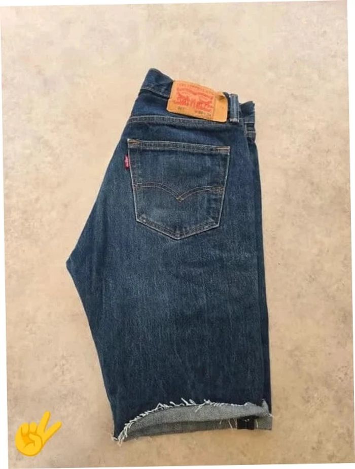 Short Levi's 501 W32 FR42 Bleu marine Homme Men SHO168b