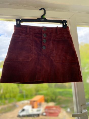 jupe velours côtelé