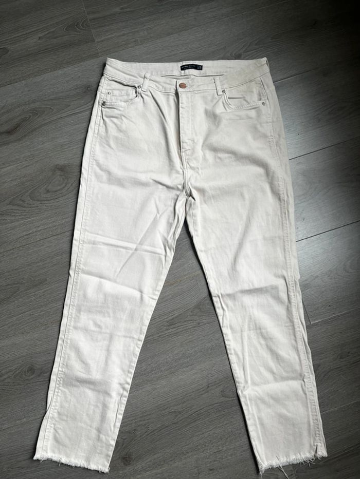 Pantalon beige coton