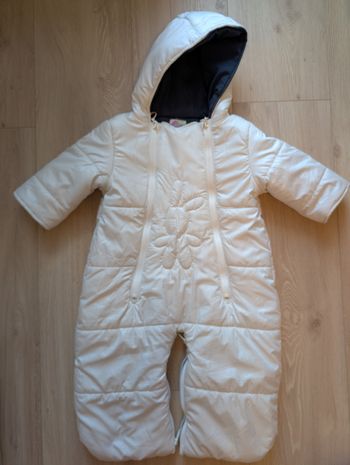 Combi-pilote mixte lapin blanc do l'enfant - 12m