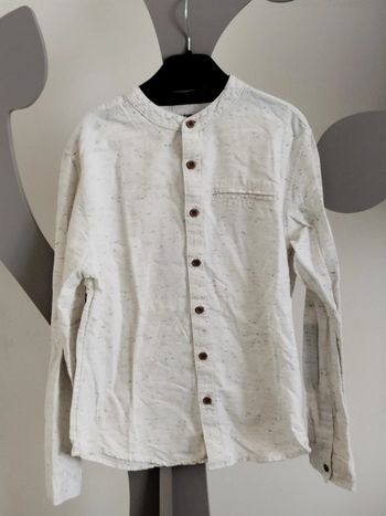 Chemise manches longues gris clair Primark taille 9-10 ans