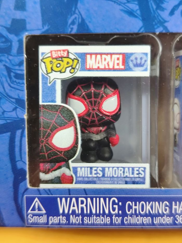 Bitty Pop! Marvel Spider-Man - Pack 4 Figurines (Miles Morales, Ghost-Spider, Spider-Man 2099, Spider-Man) CHASE Edition ! - photo numéro 2