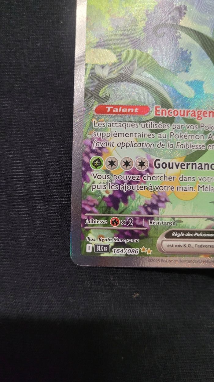 Carte Pokémon Majaspic EX Alternative 164/086 Foudre Noire EV10.5 BLK FR - photo numéro 5