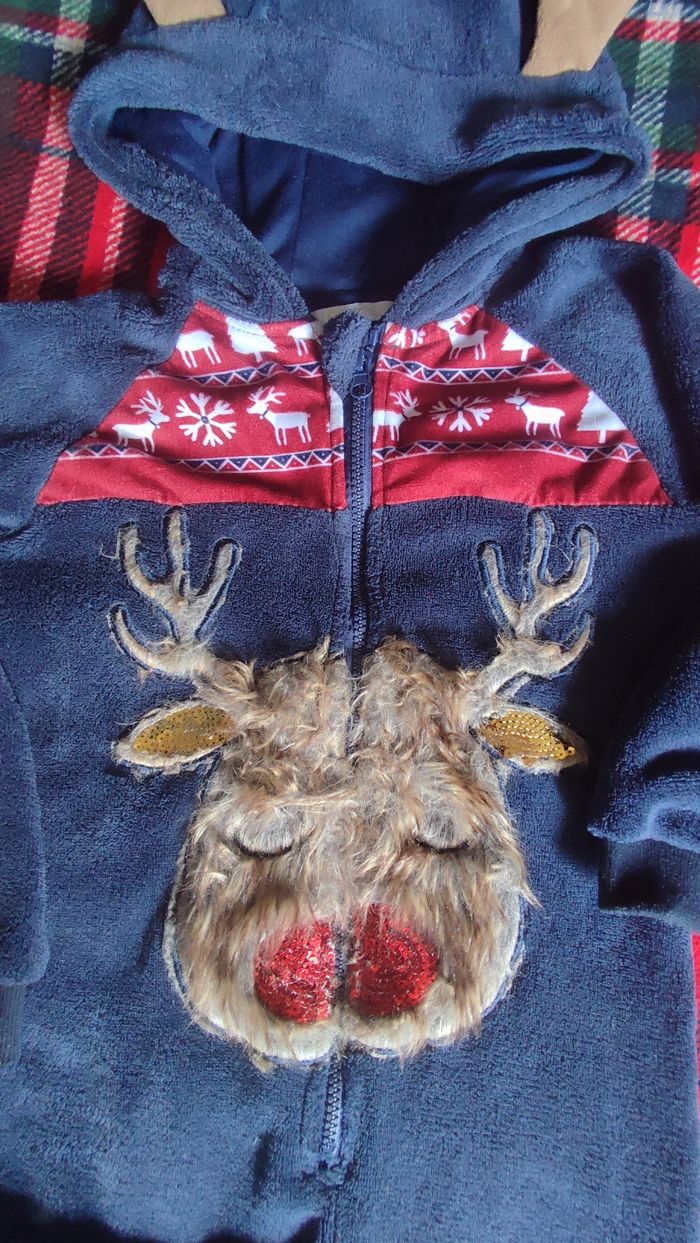 Combinaison surpyjama avec capuche Noël fille Kloane. - photo numéro 2