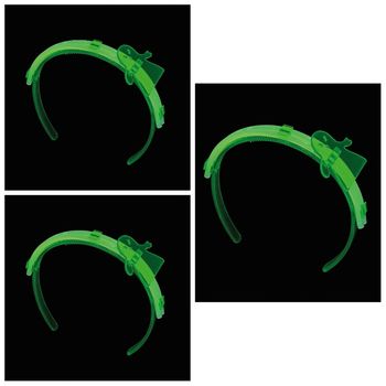 3 Serre tête luminescent vert