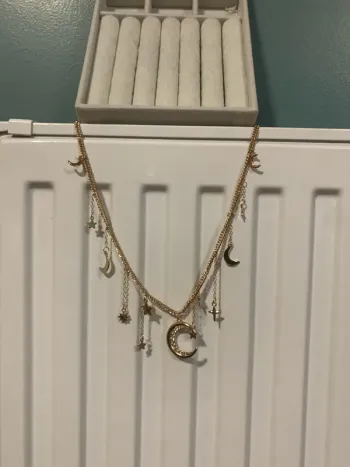 collier acier inoxydable doré