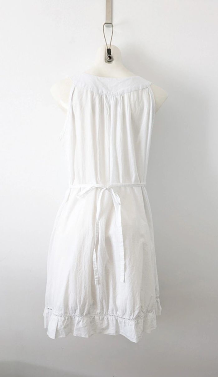 Robe d'été blanche robe de plage en coton - taille unique - photo numéro 2