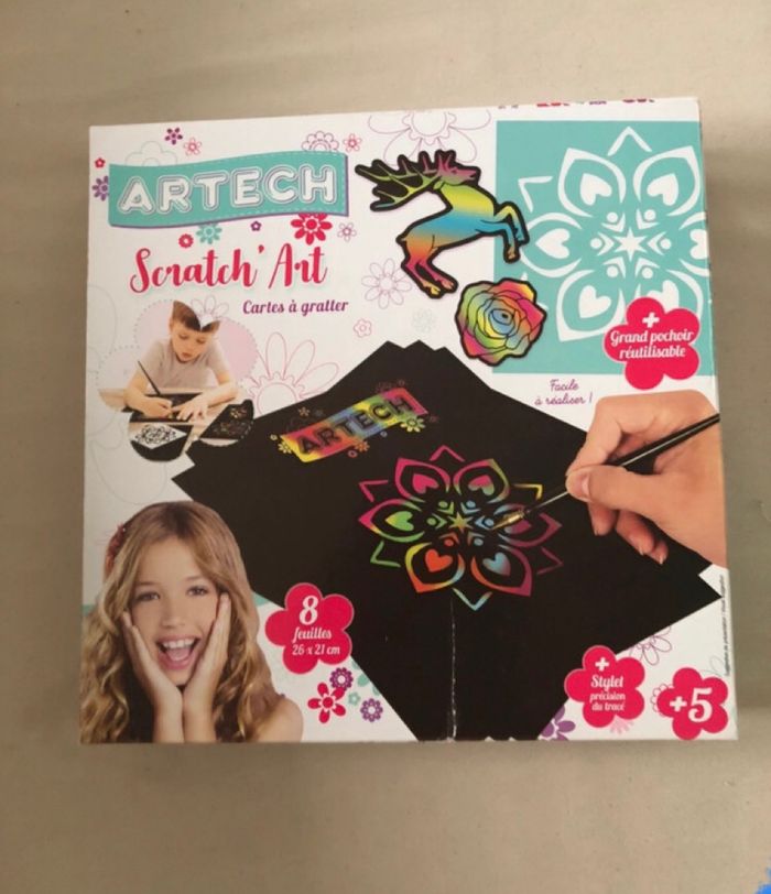 Jeu cartes à gratter neuf