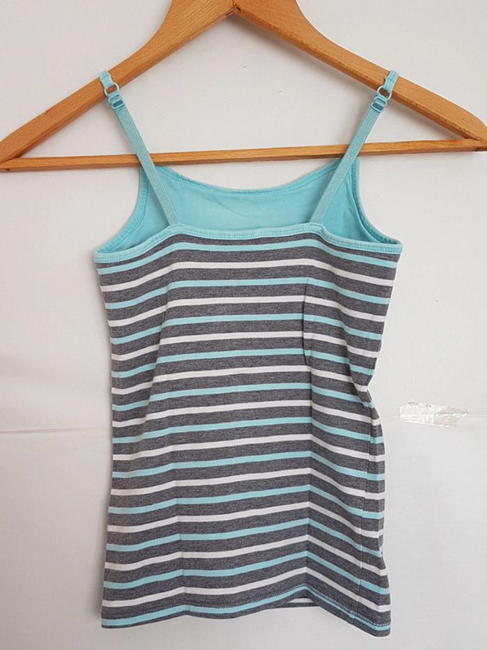 Débardeur à rayures avec brasserie intégrée - photo numéro 4
