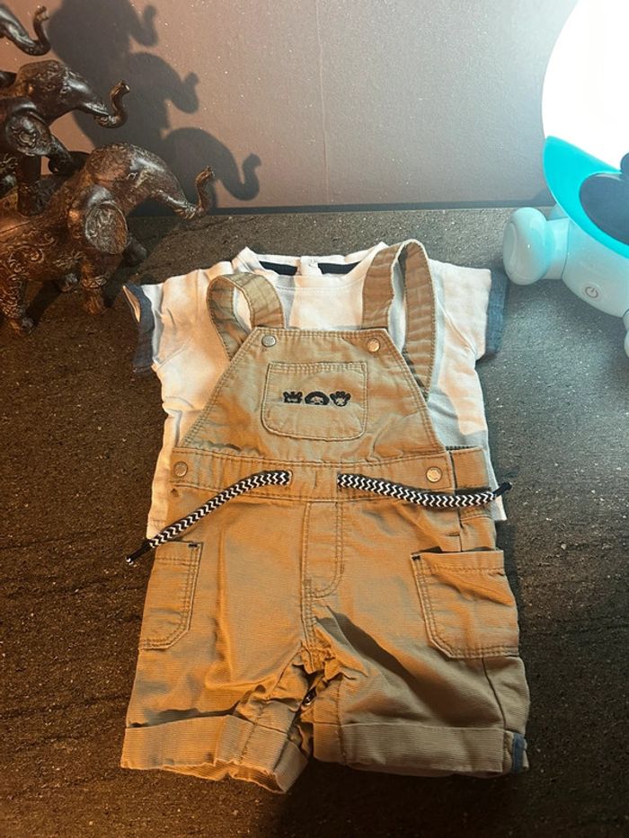 Ensemble salopette obaibi 3 mois