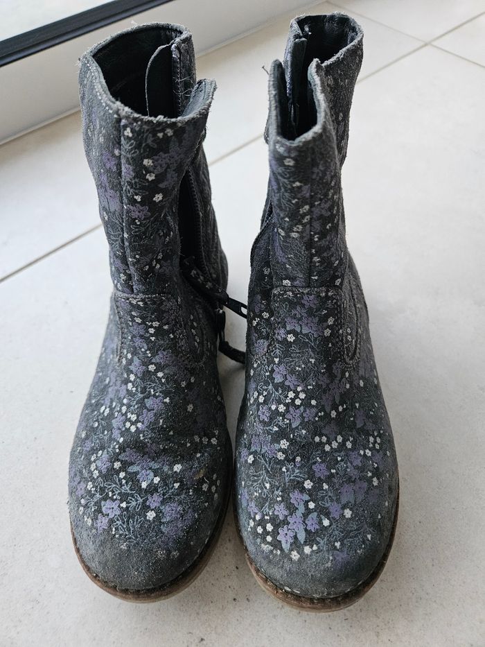 Bottines cuir vert Baudet 29