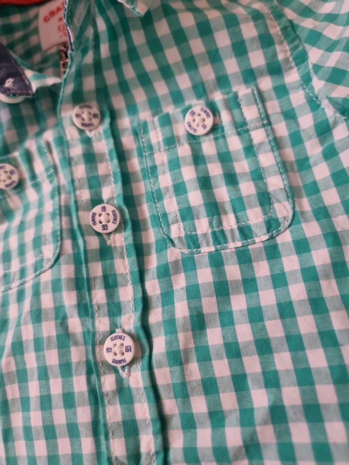 Chemise a carreaux tape a l'œil 6 mois - photo numéro 3