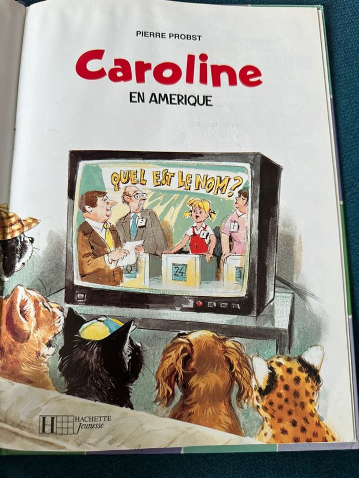 Livre rare Caroline en Amérique USA album bd Pierre Probst contour couleurs multicolore - photo numéro 5