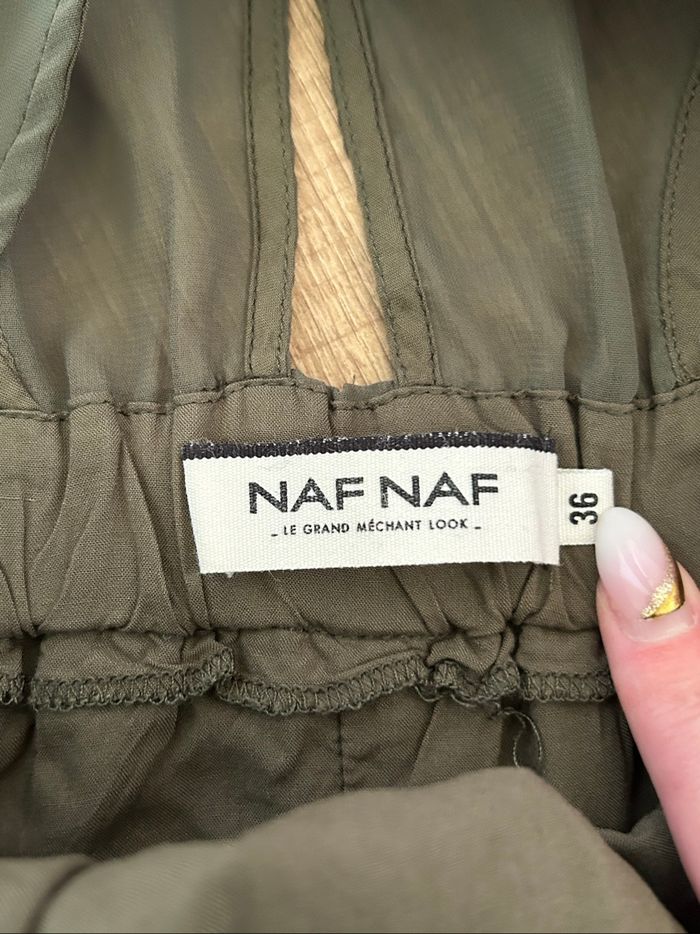 Robe verte kaki sans manches Naf Naf taille 36 excellent état - photo numéro 10