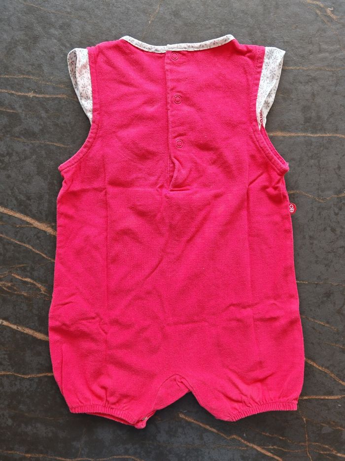 Lot de 2 barboteuses courtes Obaïbi 9 mois - photo numéro 8