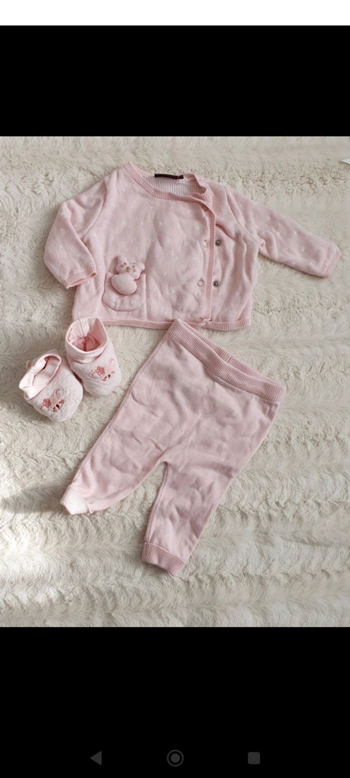 Ensemble sergent major rose 3 mois