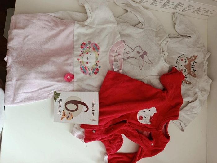 Lot de 4 pyjamas 6mois
