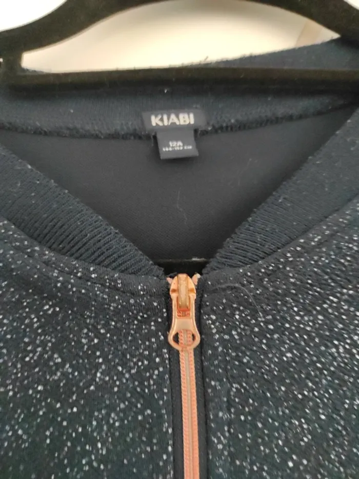 Veste bleu à paillettes Kiabi - photo numéro 2