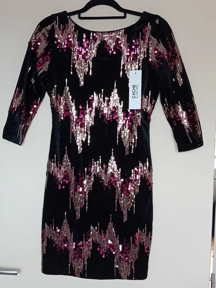 Robe de soirée en Sékin Cache cache Taille S Neuve - photo numéro 2