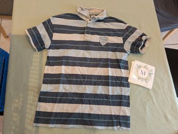 Polo rayé M