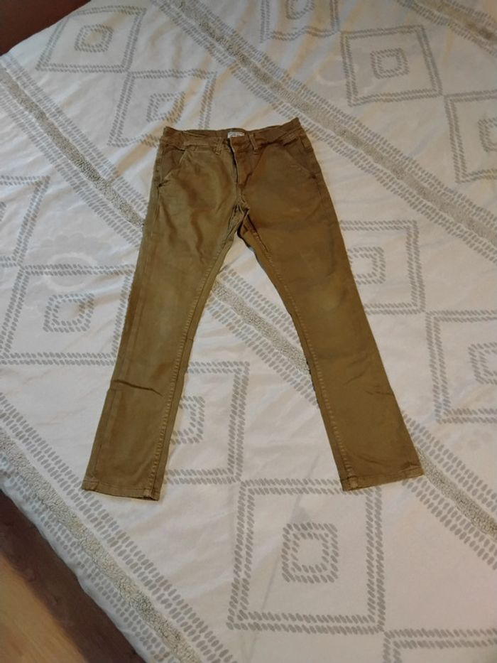 Jean beige noisette Pépé Jeans taille 8ans - photo numéro 2