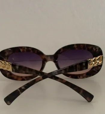 Lunettes imprimé avec deco doré de Soleil vintage
