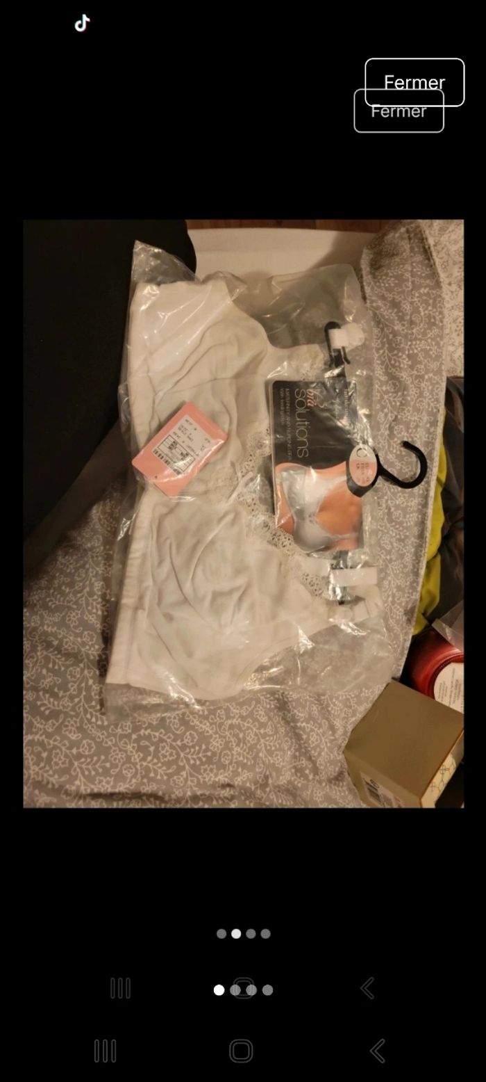 Soutien gorge de  grosssese et d'allaitement avec clips - photo numéro 2