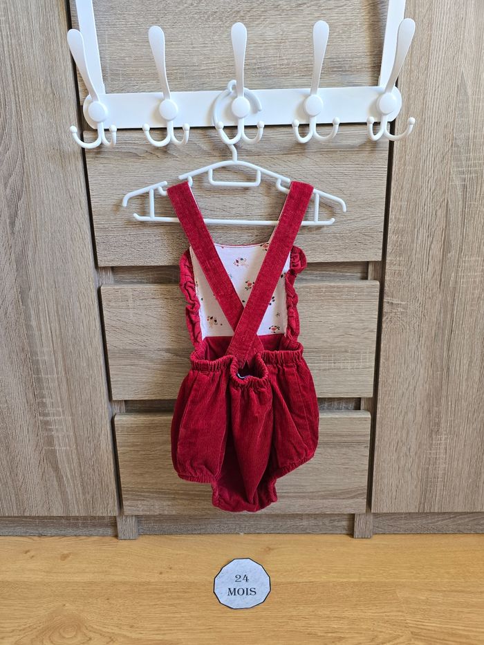 Vêtement Bébé Fille - Ensemble : Barboteuse/Gilet/Blouse/Collant - Sergent Major - 24 mois 86 cm - photo numéro 7
