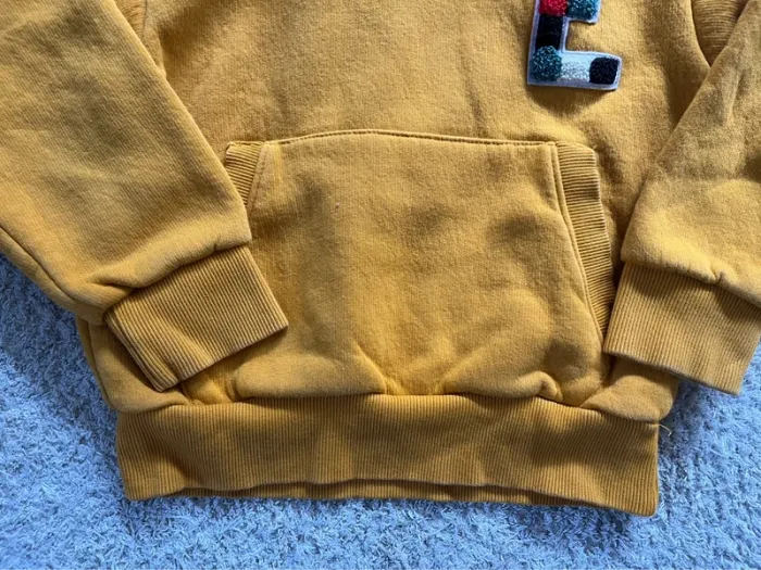 Pull sweat à capuche Jaune marque Tape à l’œil taille 6 ans - photo numéro 2