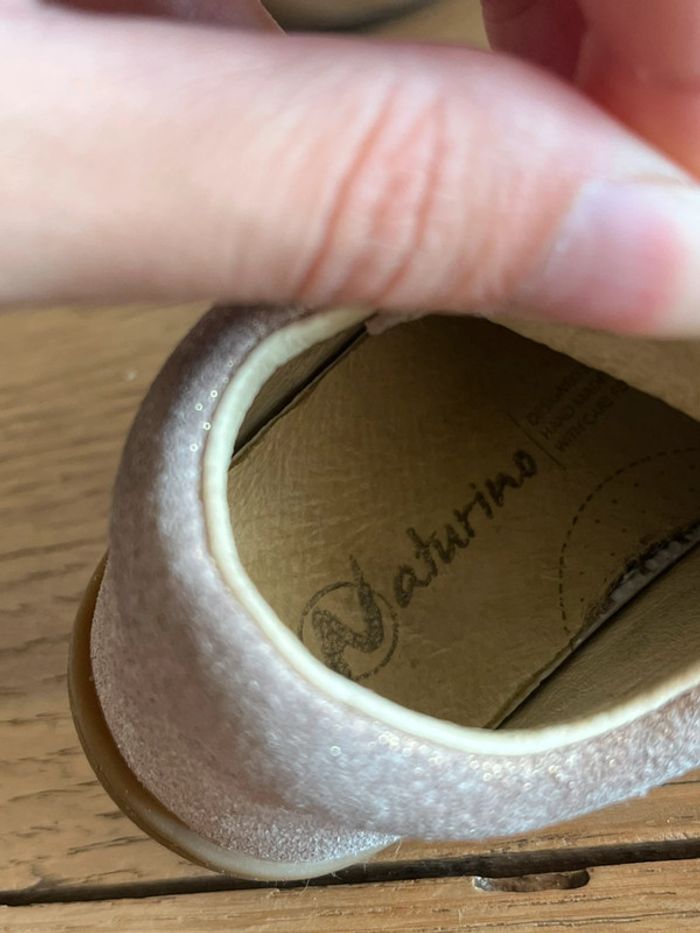 Chaussures à scratch rose Naturino - photo numéro 5