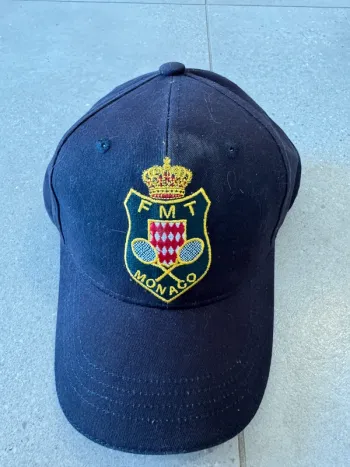 Casquette navy FMT Monaco, taille unique, très bon état