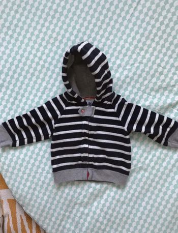 Gilet zip à capuche