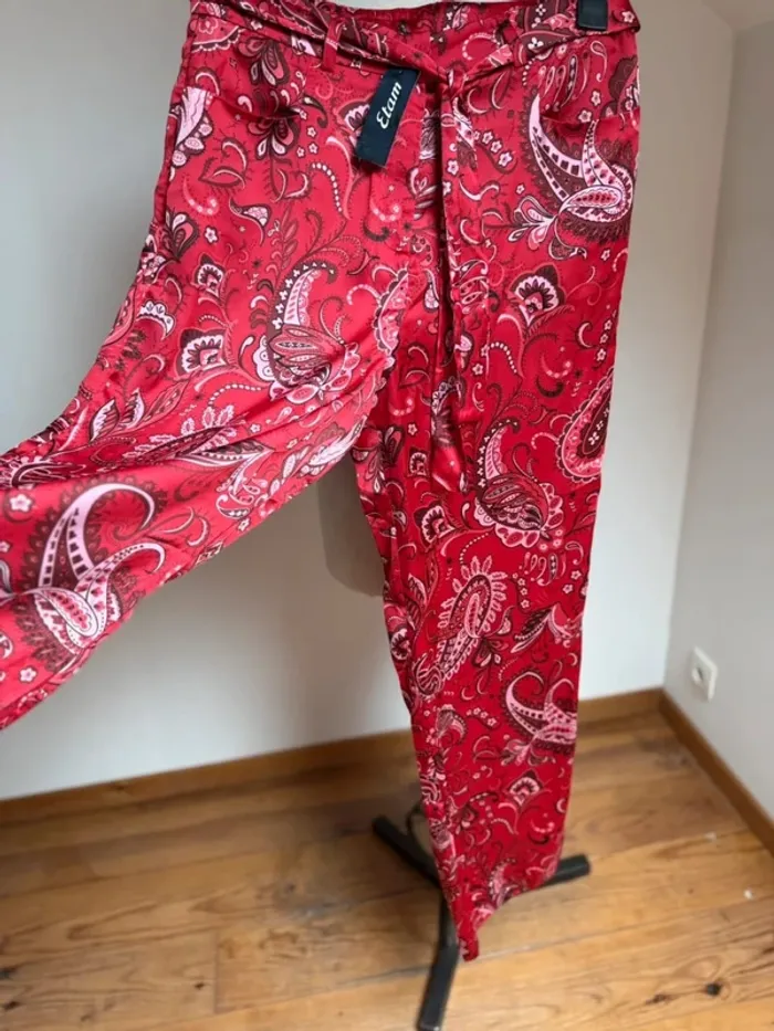 Superbe pantalon jambes larges neuf avec étiquette Etam 🌸 40 - photo numéro 3