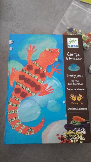 Carte a broder Djeco