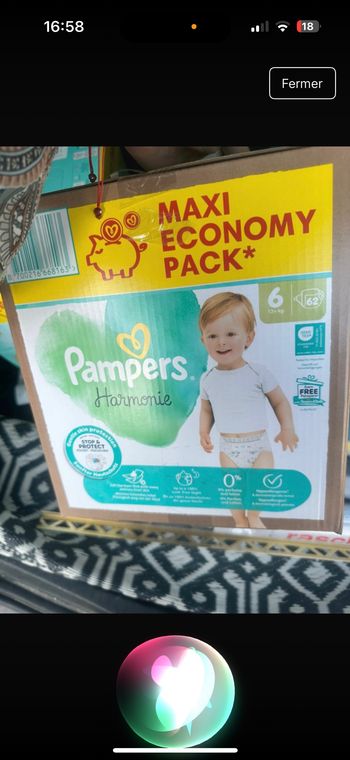 Pampers harmonie taille 6