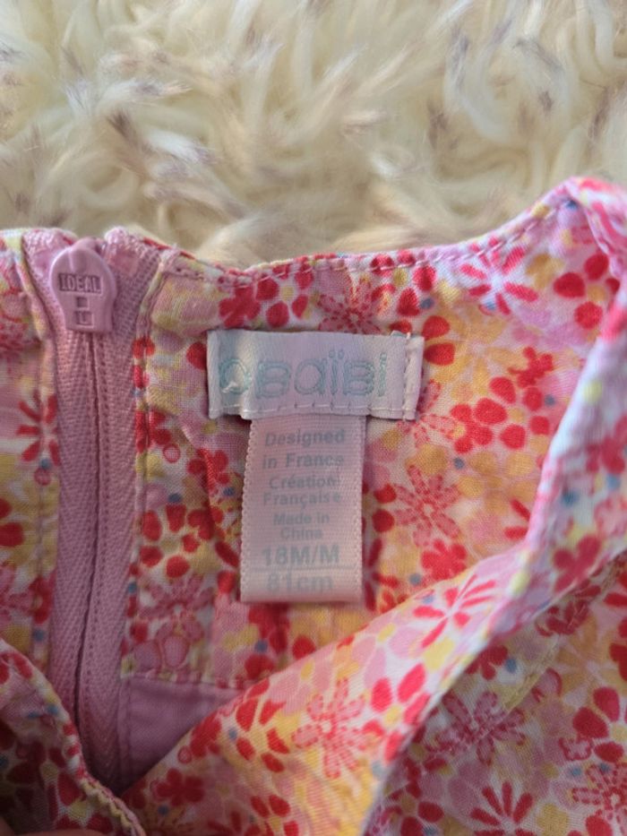 Robe fleuri rose obaïbi 18 mois - photo numéro 7