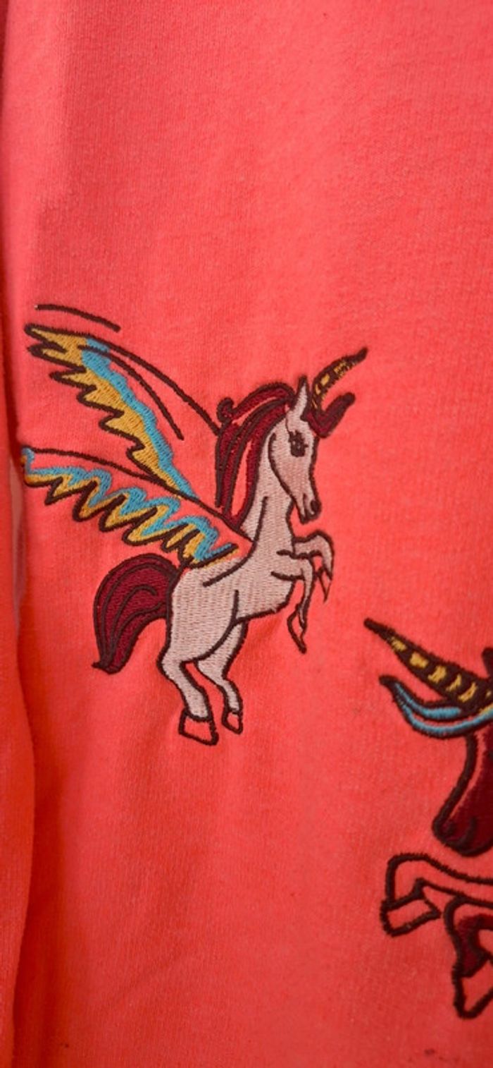 🦄 Robe Sweat Fuchsia Licorne - parfait pour la rentrée des classes - photo numéro 3