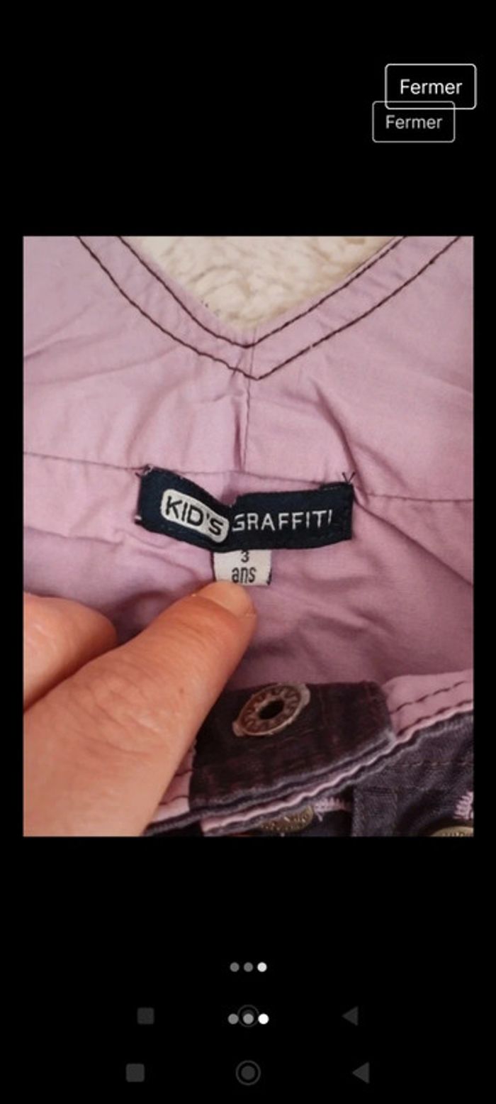 Robe en jean taille 3 ans - photo numéro 3