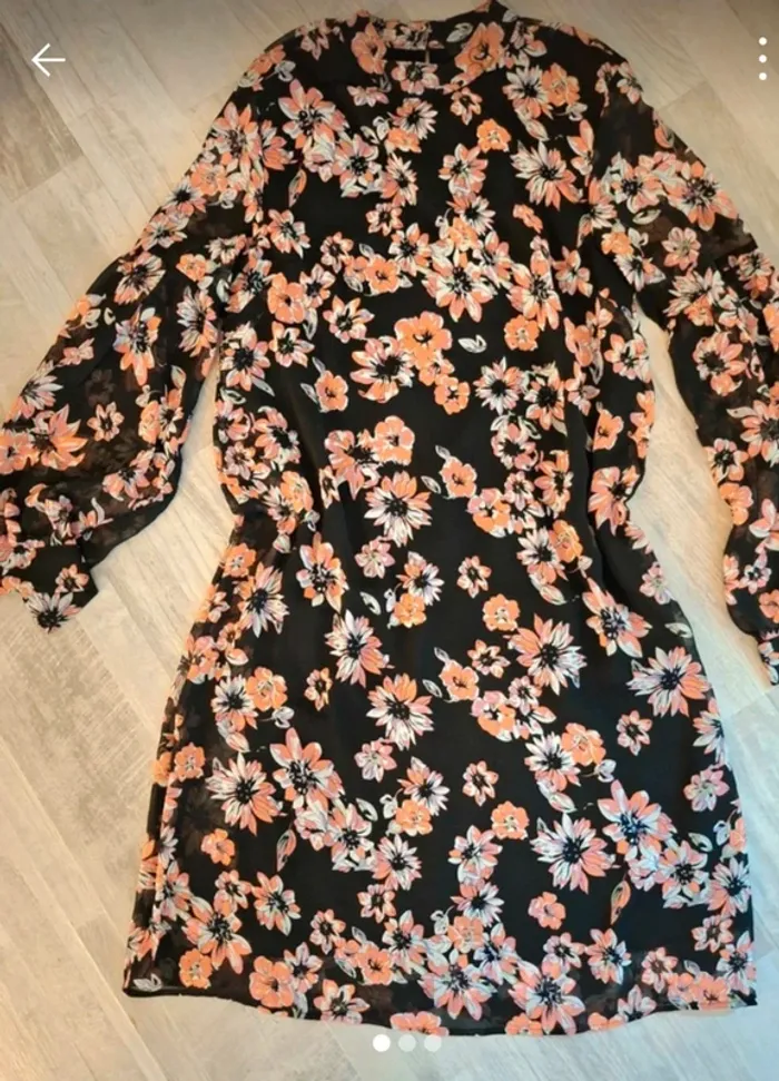 Robe fleurie doublé