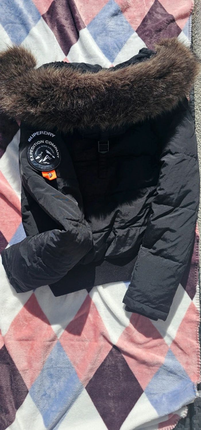 Doudoune Superdry noir taille 38 - photo numéro 10