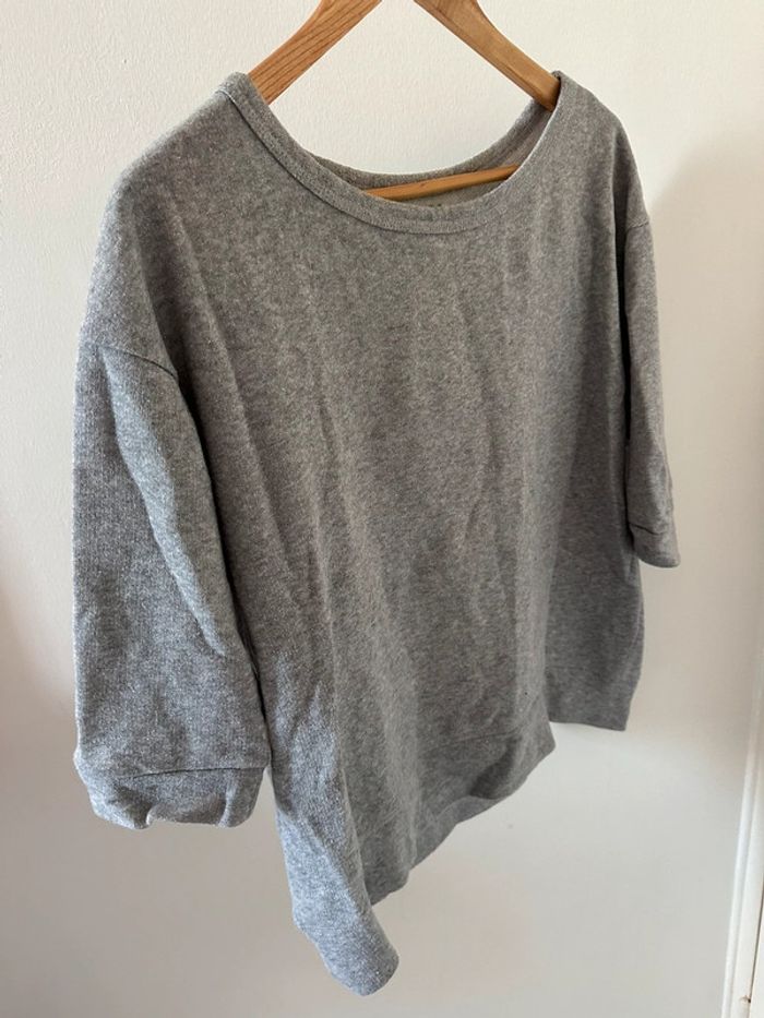 Sweat gris paillé - photo numéro 3