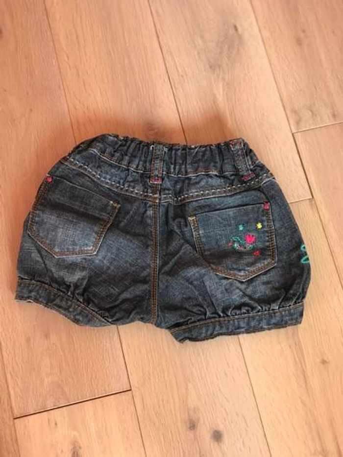 Short en jean Catimini, taille 12 mois - photo numéro 4