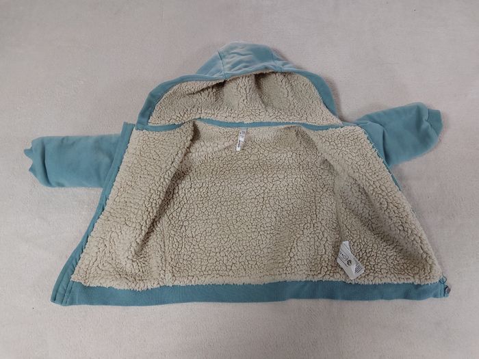 Veste chaude verte intérieur moumoute 36 mois - photo numéro 2