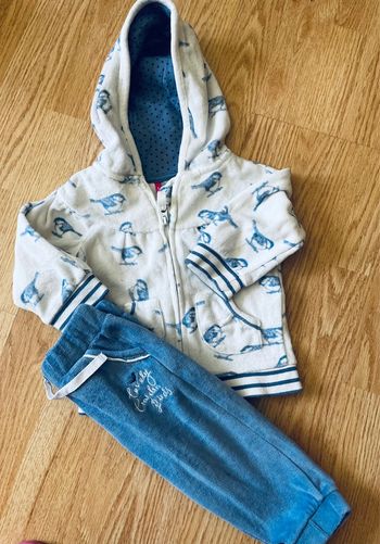 Ensemble jogging motif oiseau